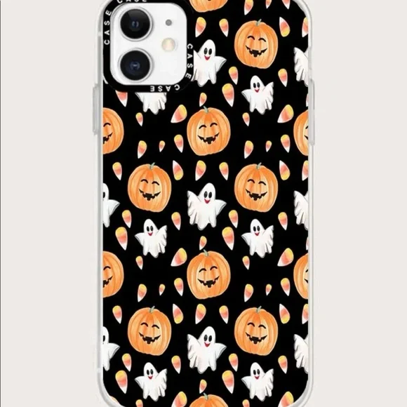 Halloween Ghost and Pumpkin iPhone 11 Pro Case - Picture 4 of 4
